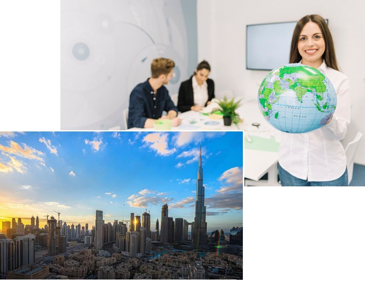 World map highlighting global presence of Steadpro